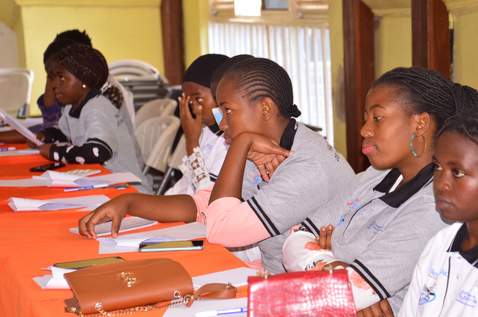 Community members participating in a Blessed Aid workshop.